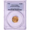 Image 1 : 1926 $2 1/2 Sesquicentennial Commemorative Gold Coin PCGS MS64