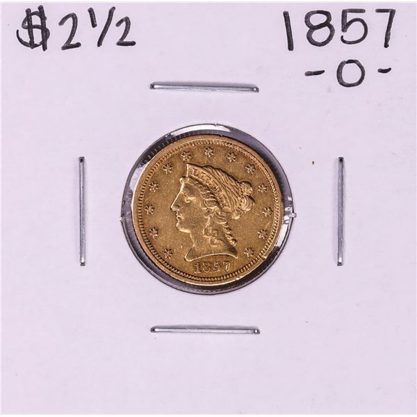 1857-O $2 1/2 Liberty Head Quarter Eagle Gold Coin