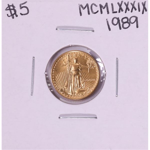 1989 $5 American Gold Eagle Coin