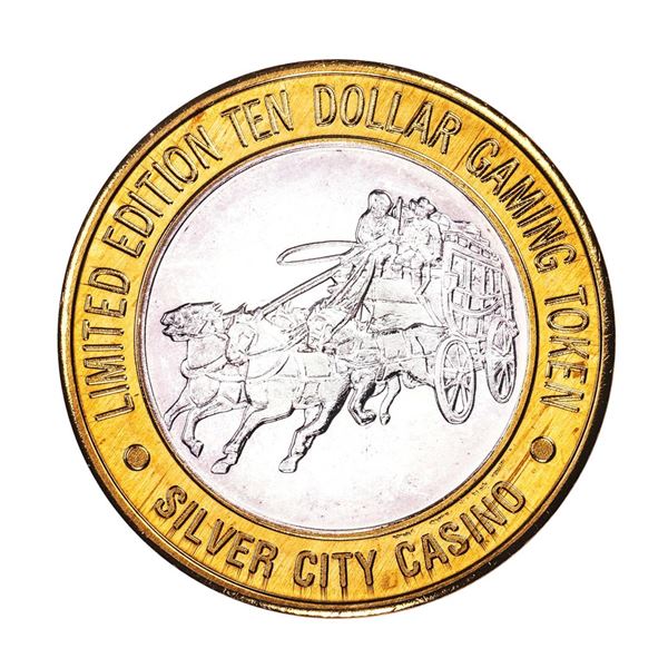 .999 Silver City Casino Las Vegas, Nevada $10 Limited Edition Gaming Token