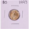 Image 1 : 1993 $5 American Gold Eagle Coin