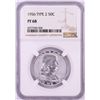 Image 1 : 1956 Type 2 Proof Franklin Half Dollar Coin NGC PF68