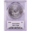 Image 2 : 2018 $1 American Silver Eagle Coin PCGS MS70