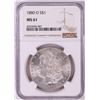 Image 1 : 1880-O $1 Morgan Silver Dollar Coin NGC MS61