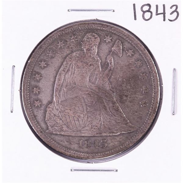 1843 Seated Liberty Silver Dollar