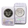 Image 2 : Lot of (10) 1987 $1 American Silver Eagle Coins NGC MS69