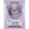 Image 2 : 2018 $1 American Silver Eagle Coin PCGS MS70
