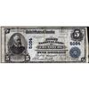 Image 1 : 1902PB $5 First National Bank of Ebensburg, PA CH# 5084 National Currency Note