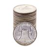 Image 2 : Roll of (20) Brilliant Uncirculated 1963 Franklin Half Dollar Coins