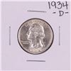 Image 1 : 1934-D Washington Quarter Coin