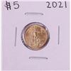 Image 1 : 2021 $5 American Gold Eagle Coin