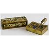 Image 1 : Lot of Two Chinese Enameled Ashtray and Box