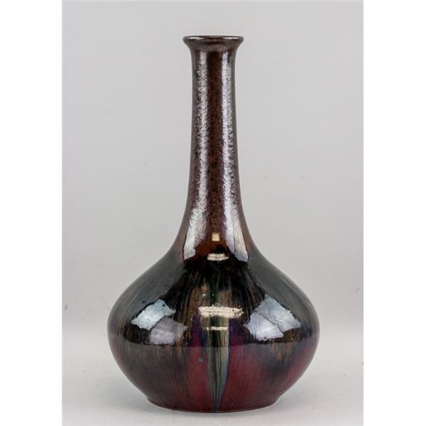 Chinese Ming Style Flambe Glazed Porcelain Vase