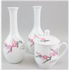Image 2 : Chinese 3-Piece Set Underglazed Colored Porcelain