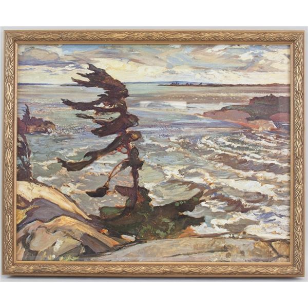 Framed Print on Paper Group of Seven by F H Varley