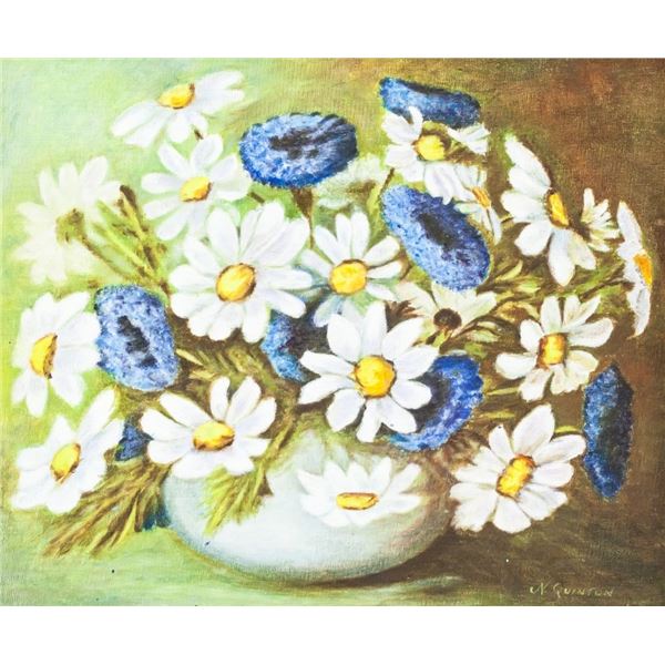 Oil on Canvas Board Signed N. Quinton