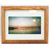 Image 2 : Vintage Photograph of Sunset in Original Fram