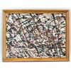 Image 2 : American Oil On Canvas Signed Jackson Pollock