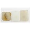 Image 1 : Lot of Three Chinese White Agate Pendants