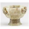 Image 2 : Chinese Green Jade Dragon Hexagonal Stem Cup