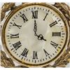 Image 2 : Clock Brooch Gilt with Crown and Wreath