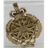 Image 3 : Clock Brooch Gilt with Crown and Wreath