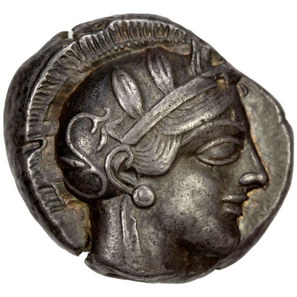 ATTICA: Athens, AR tetradrachm (17.14g), 454-404 BC. VF