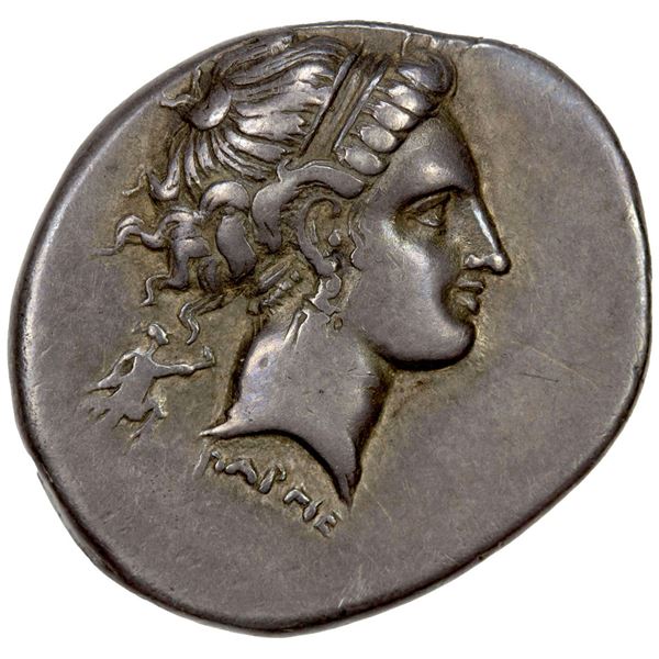 CAMPANIA: Neapolis, AR nomos (7.26g), ca. 320-300 BC. VF