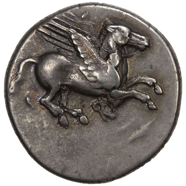 CORINTHIA: Corinth, AR stater (8.46g), ca. 405-345 BC. VF