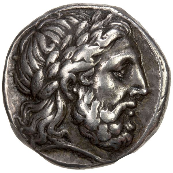 MACEDONIAN KINGDOM: Philip II, 359-336 BC, AR tetradrachm (14.40g), Amphipolis, 342/1-329/8 BC. VF