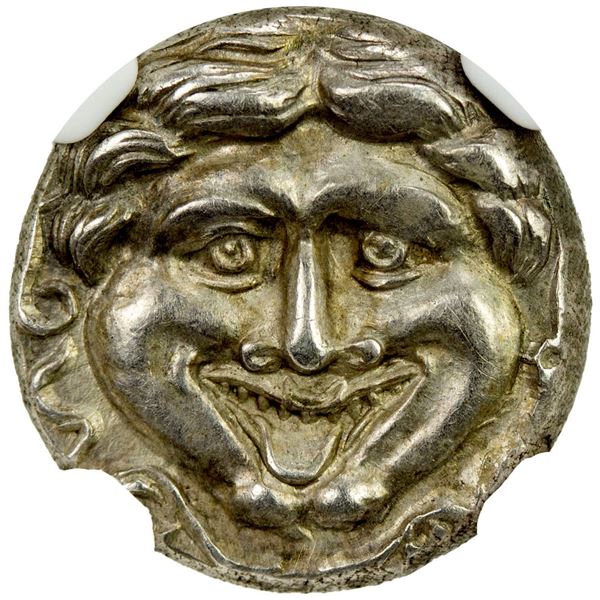 MYSIA: Parion, AR hemidrachm (2.39g), ca. 4th century BC. NGC AU