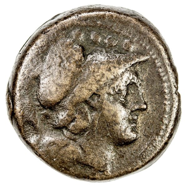 ROMAN REPUBLIC: Anonymous, AE triens (13.57g), Rome, after 211 BC. F-VF