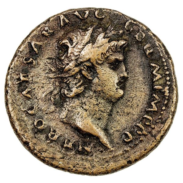 ROMAN EMPIRE: Nero, 54-68 AD, AE as (12.29g), Rome, 62-68 AD. VF