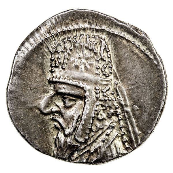 PARTHIAN KINGDOM: Mithradates II, 123-88 BC, AR drachm (4.14g), Rhagai. EF-AU