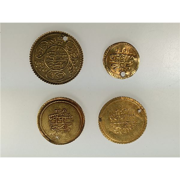TURKEY: LOT of 4 gold coins
