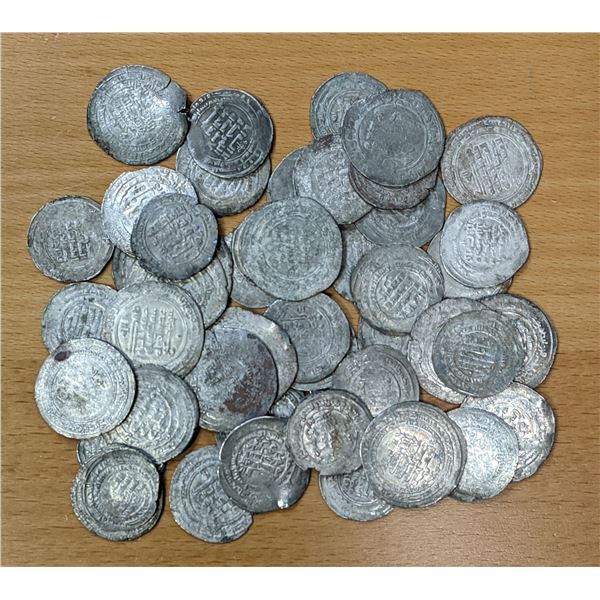 BUWAYHID: LOT of 52 silver dirhams