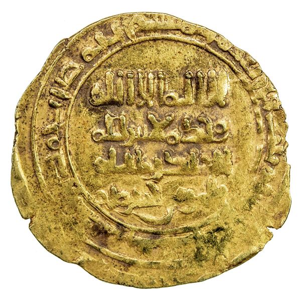 HASANWAYHID: Badr b. Hasanwayh, 980-1014, AV dinar (2.83g), uncertain mint, AH403. VF