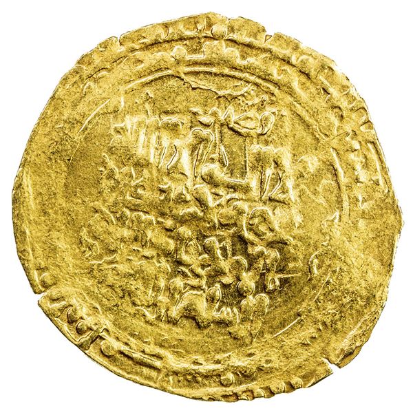 GREAT SELJUQ: Malikshah I, 1072-1092, fine AV dinar (1.83g), Amul, DM. VF