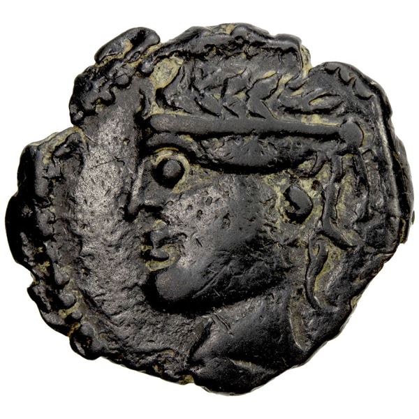ARTUQIDS OF KHARTABIRT: Abu Bakr I, 1185-1203, AE dirham (3.68g), NM, AH587. VF