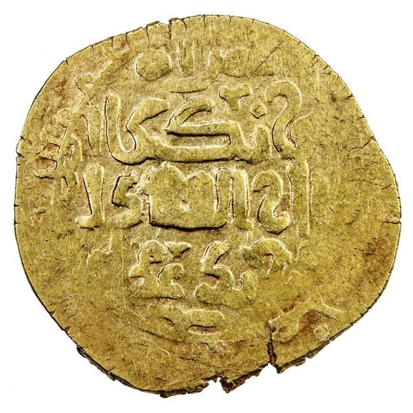 GREAT MONGOLS: Möngke, 1251-1260, AV dinar (3.70g), Herat, AHxx3. VF-EF