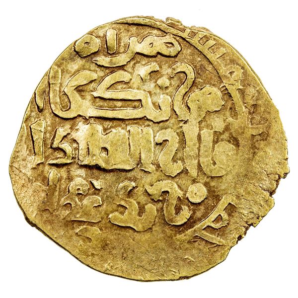 GREAT MONGOLS: Möngke, 1251-1260, AV dinar (3.28g), Herat, DM. VF-EF