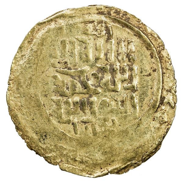 GREAT MONGOLS: Anonymous, ca. 1220s-1230s, AV dinar (3.25g), Bukhara, ND. EF