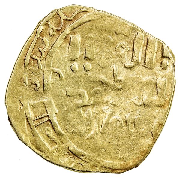 GREAT MONGOLS: Anonymous, ca. 1220s-1230s, AV dinar (3.25g), MM, ND. F