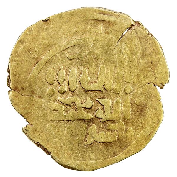 GREAT MONGOLS: Anonymous, ca. 1220s-1230s, AV dinar (4.00g), MM, ND. F