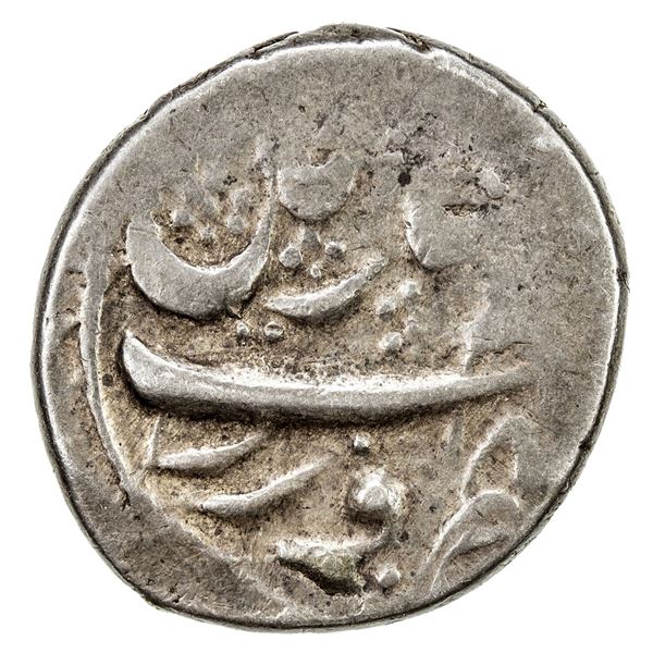 SHEKI: temp. Hajji Chelebi Khan, 1747-1797, AR abbasi (3.14g), Nukhwi, ND/DM. VF