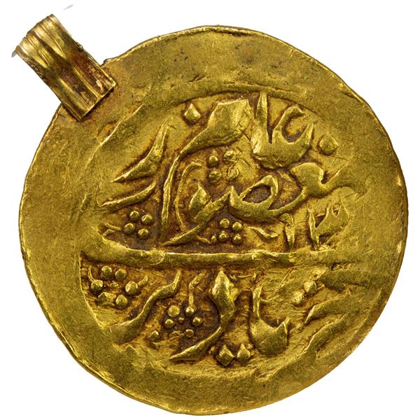 MANGHIT OF BUKHARA: 'Abd al-Ahad, 1886-1910, AV tilla (4.70g), Bukhara-yi Sharaf, AH1307. NNC AU58