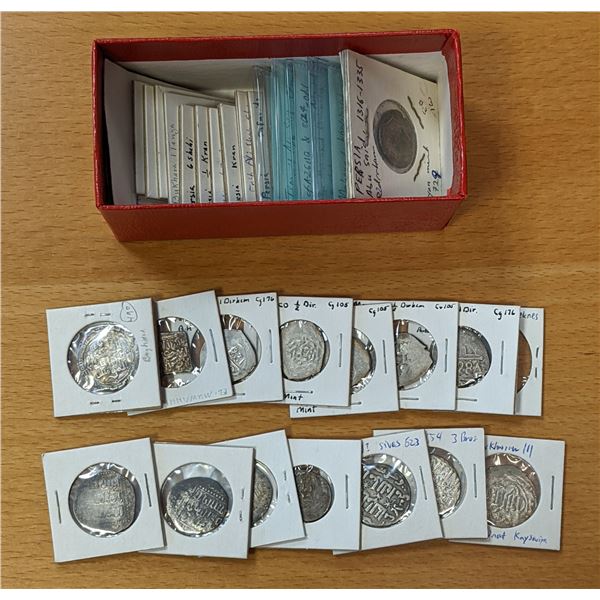 MEDIEVAL ISLAMIC: LOT of 46 silver coins