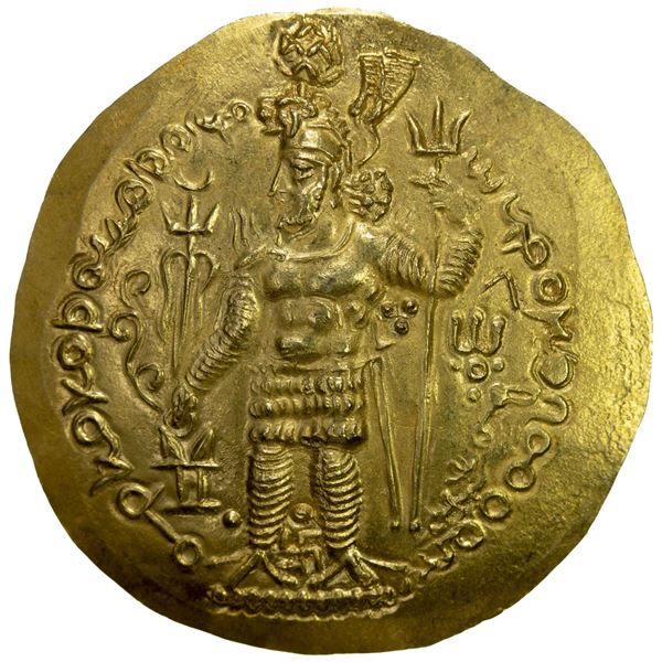 KUSHANO-SASANIAN: Hormizd I, ca. 270-295, AV dinar (7.93g), Boxlo (Balkh). AU