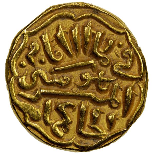 DELHI: Muhammad III, 1325-1351, AV tanka (11.12g), NM, ND. VF