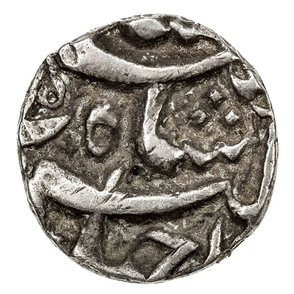 MUGHAL: Jahangir, 1605-1628, AR ½ rupee (5.64g), Qandahar, AH102x year 15. VF